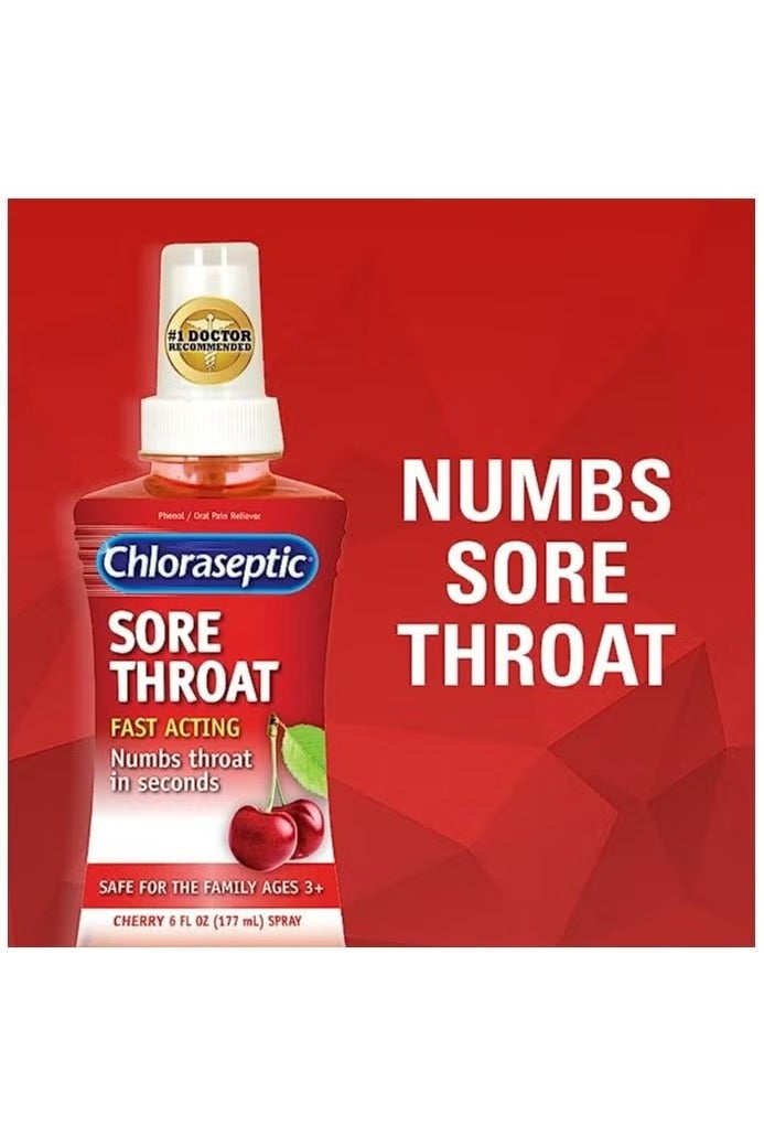Chloraseptic Sore Throat Spray Cherry 6fl. oz - Image 2