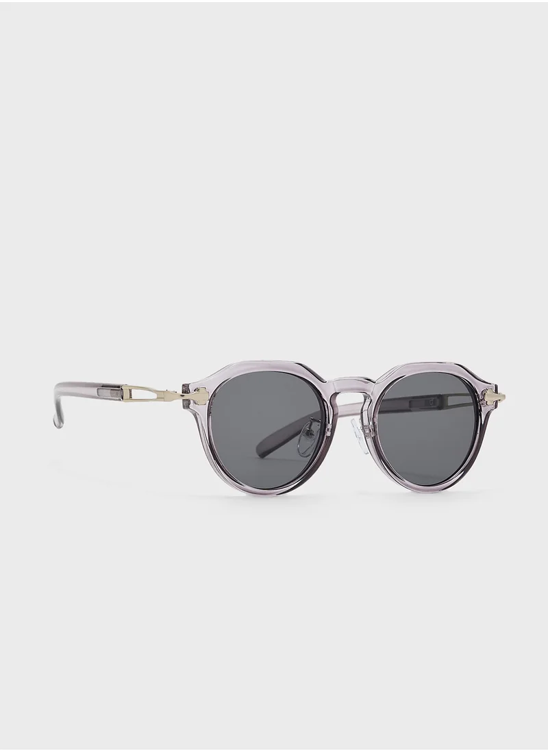 سفنتي فايف Casual Round Sunglasses