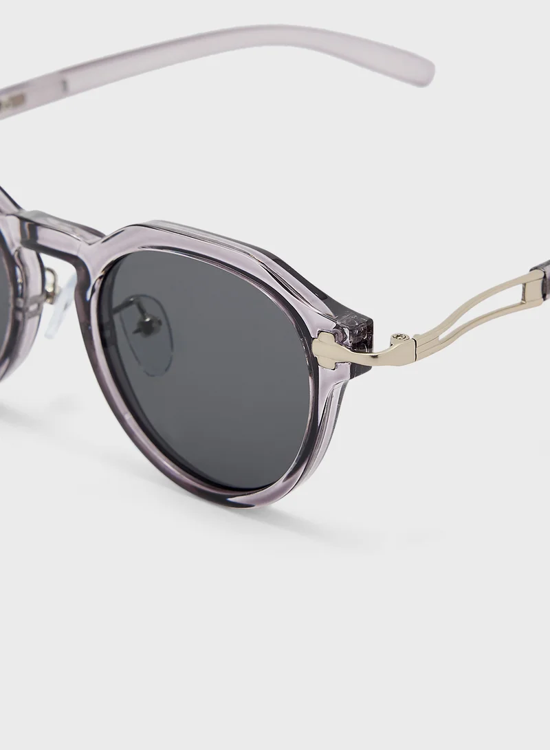 سفنتي فايف Casual Round Sunglasses