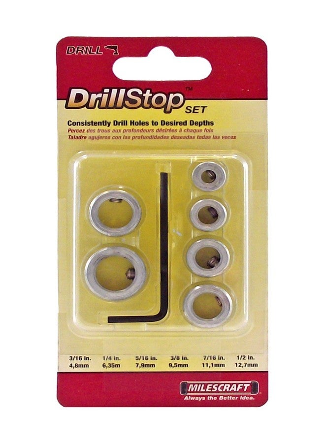 Milescraft 5342 6pc. Drill Stop Set - Includes 3/16, 1/4, 5/16, 3/8, 7/16, and 1/2-Inch - Image 2
