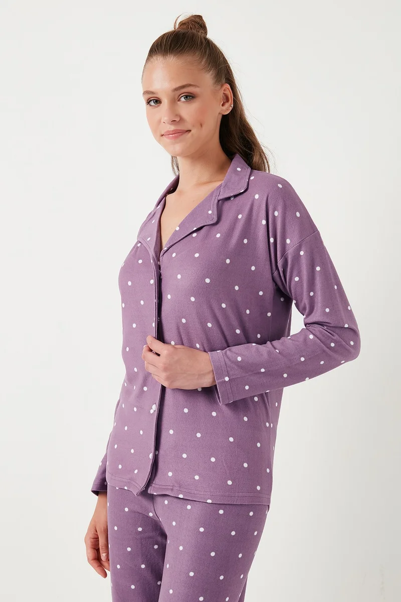 Lela Stretch Standard Fit Buttoned Pajama Set Women's Pajama Set 60956601