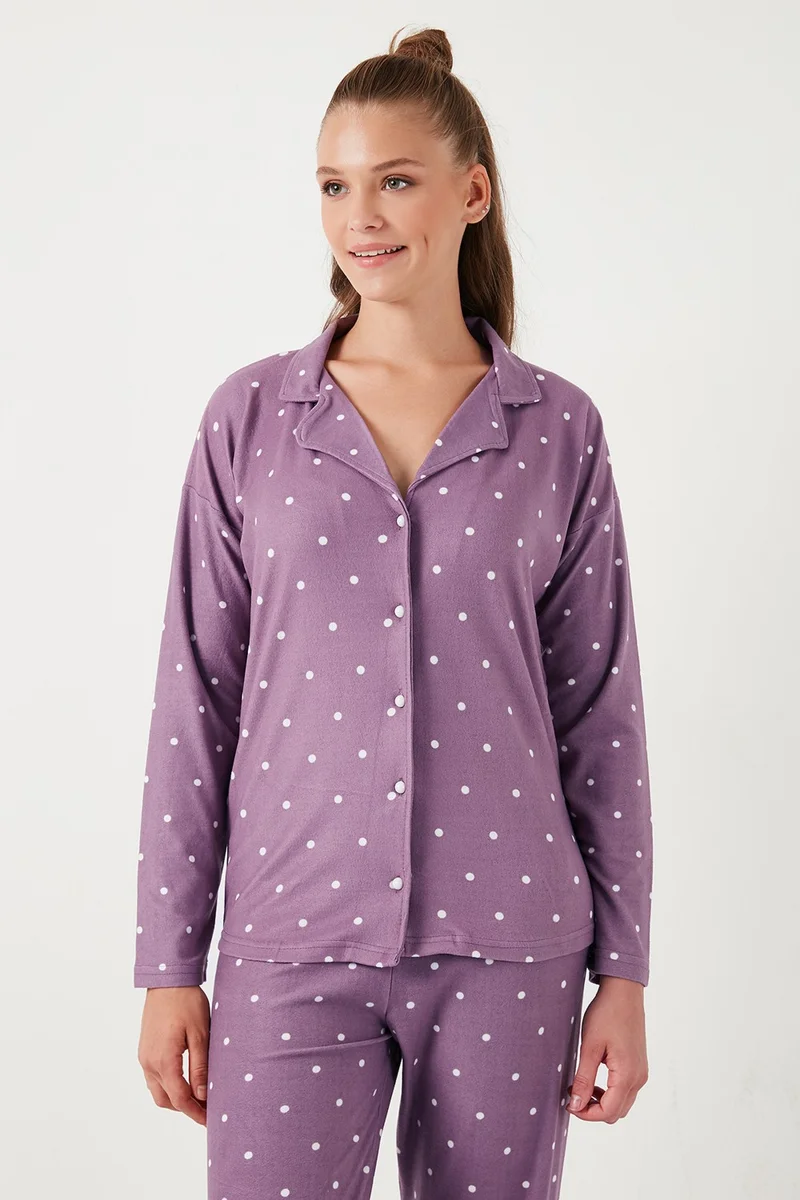 Lela Stretch Standard Fit Buttoned Pajama Set Women's Pajama Set 60956601