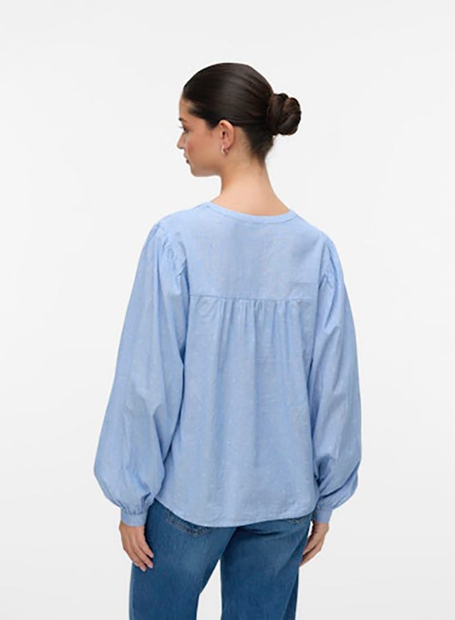 VERO MODA قمة Vmnika Ls Top Wvn Ga Noos - Image 2