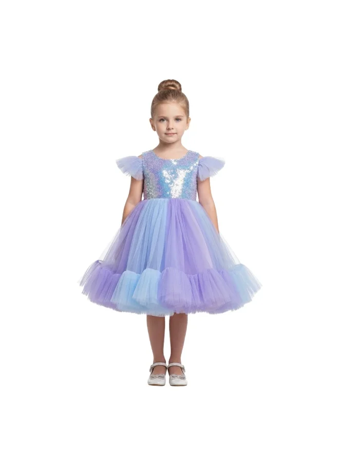 Girls Mermaid Sequin Party Dress