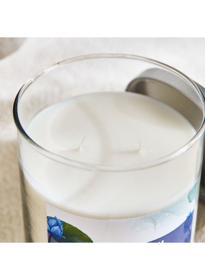 Home Box Aure 18oz Glass Jar Candle with Metal Lid - 10.7x13.2 cm  - Image 3