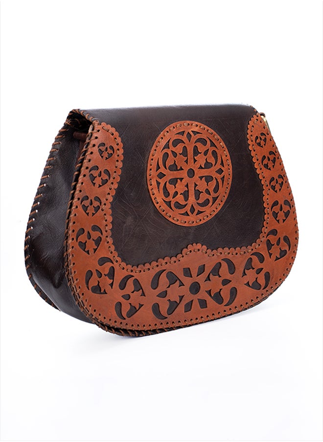 Sheer Fashionable Leather Crossbody Bag  - Image 1