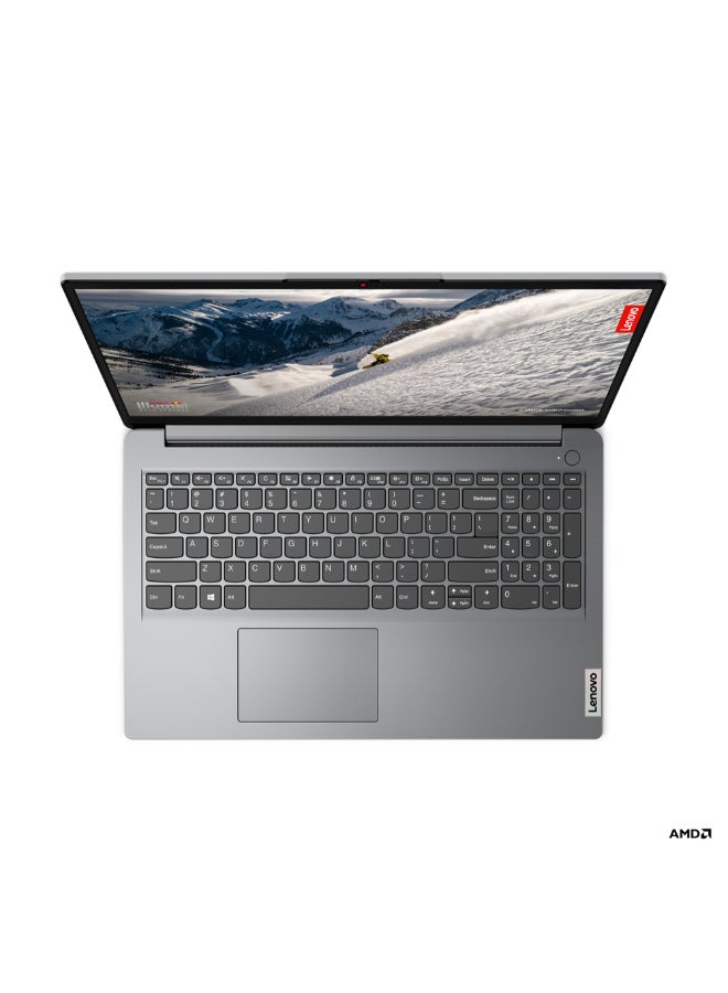 Lenovo Ideapad 1 Laptop With 15.6-Inch Display, Ryzen 5-7520U Processor/8GB RAM/512GB SSD/Radeon 530 Graphics/Windows 11 English/Arabic Cloud Grey - Image 3