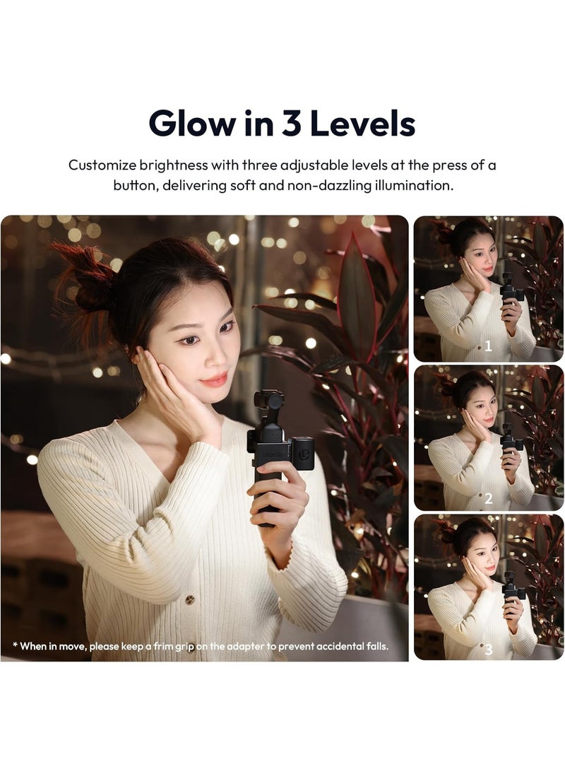 يولانزي اولانزي مصباح فيديو صغير LM001 بوكيت 3، مصباح فيديو LED مغناطيسي مع بطارية 500 mAh، ضوء صور مقاوم للماء للتصوير الفوتوغرافي - Image 2