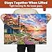 BenBen Puzzles for Adults 1000 Pieces Sunset Lighthouse Jigsaw Puzzles with Letters or Patterns on Back Challenging Puzzles for Family Game Night Home Dcor - Image 4
