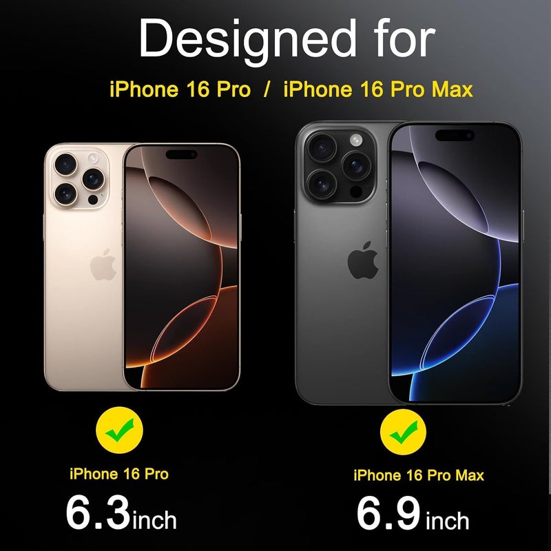 Aookay [3 Pack] Camera Lens Protector Compatible with iPhone 16 Pro Max/16 Pro Accessories Camera Screen Cover 9H Glass Unbreakable Protection Case Friendly (iPhone 16 Pro Max/16 Pro) - Image 2