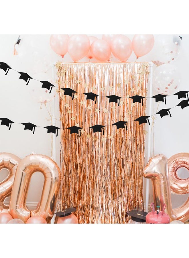 JS Graduation Party Decoration 2026 – Graduation Cap Banner Garland 4m Graduation Party Hanging Decoration - Image 5