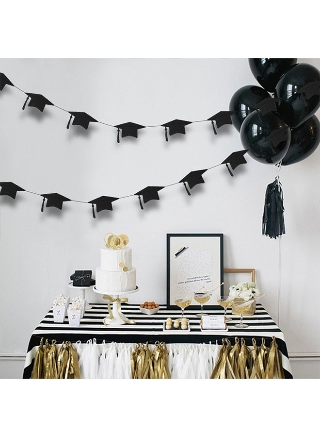 JS Graduation Party Decoration 2026 – Graduation Cap Banner Garland 4m Graduation Party Hanging Decoration - Image 4