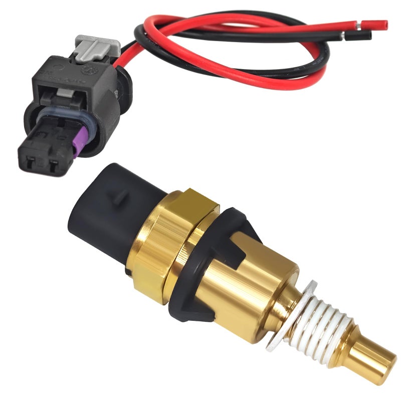 Formiden 12650595 Coolant Temperature Sensor with Connector Pigtail Harness Compatible with Cadillac GMC Buick for Specific Year Lacrosse ATS CT5 CT6 CTS XT5 XT6 Blazer Camaro Colorado Acadia Canyon - Image 3