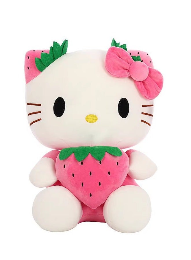 Hello Kitty دمية هالو كيتي المحشوة بالفراولة الوردية للبيع الساخن - Image 2