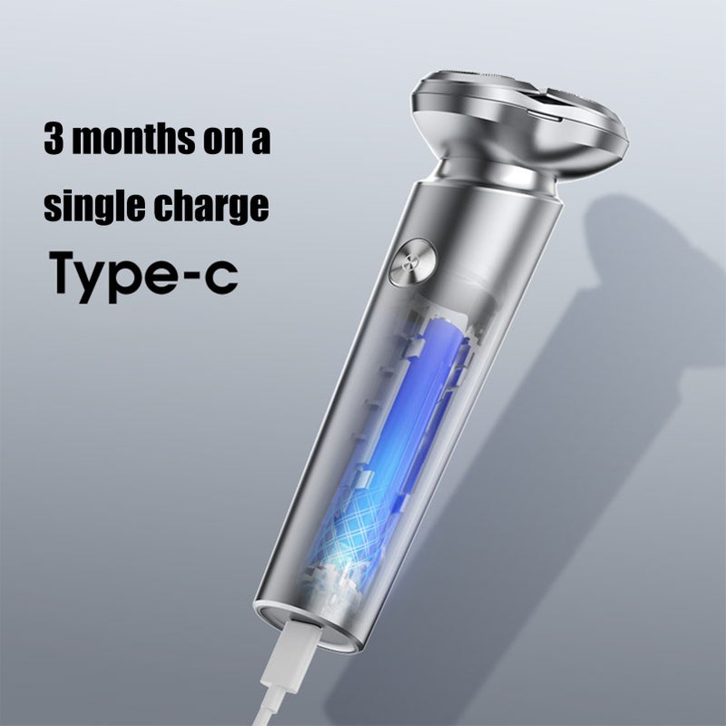 ENCHEN Shaver for Men 3D 5W 3.7V Independent Floating Heads RechargeableFast USB-C Charging 60min Runtime Lightweight Rotary Electric Razor - Image 2