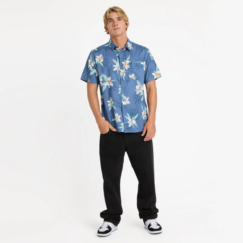 Quiksilver Apero Classic Floral Short Sleeve Shirt - Men