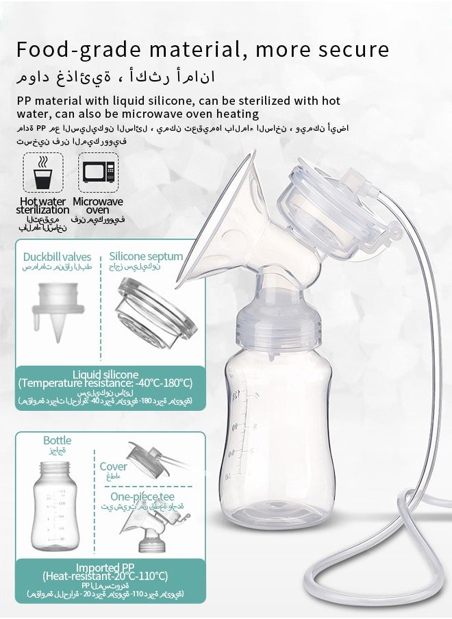 ALLTOMOM - Double Electric Breast Pump with 2 Modes 9 Levels BPA Free 150ml * 2 Bottles Silent Design Memory Function Auto Shutoff for Easy Use - Image 1