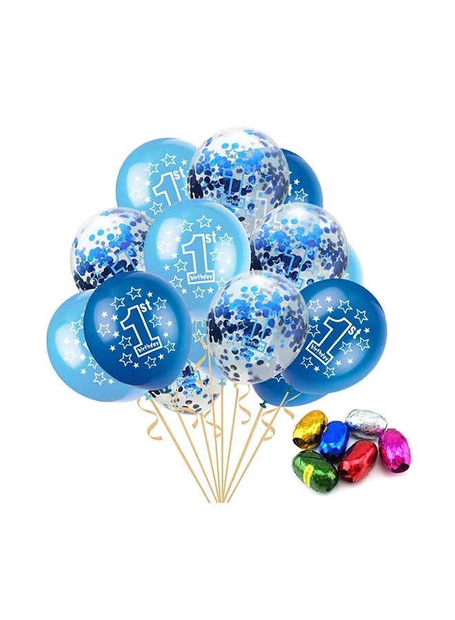 Sharpdo 1st Birthday Inflatable Party Confetti Balloon Set For Decorations