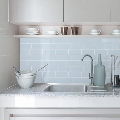 SMART TILES Peel and Stick Backsplash - 5 Sheets of 11.56" x 8.38" - 3D Adhesive Peel and Stick Tile Backsplash for Kitchen, Bathroom, Wall Tile - Image 2