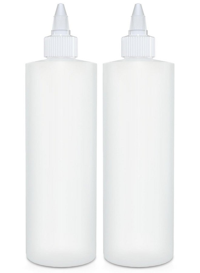 BRIGHTFROM Condiment Squeeze Bottles, 12 Oz Empty Squirt Bottle With Twist Top Cap, Leak Proof - Great For Ketchup, Mustard, Syrup, Sauces, Dressing, Oil, Arts And Crafts, Bpa Free Plastic - 2 Pack - Image 1
