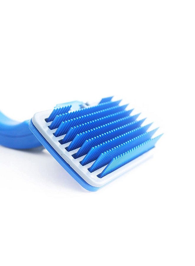 سايج سكوير فرشاة العناية بالشعر وقص الأظافر من سليكر للكلاب والقطط، مزودة بميزة التنظيف الذاتي، تزيل الشعر المتساقط والتشابك والتكتل، أطراف شعيرات مرنة مطلية للكلاب - Image 3