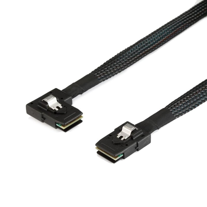 Chenyang 80cm Ultra Slim Flat Left Angled 90 Degree Mini SAS 36pin SFF-8087 to 8087 Data Raid Cable - Image 5
