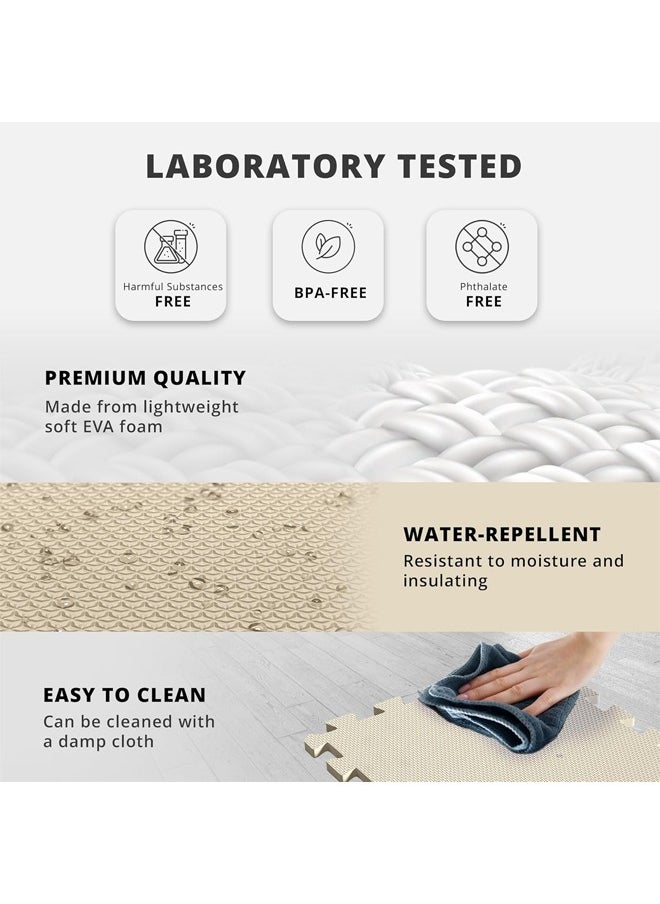 Quivlox 6-156 PCS Mat Block Interlocking Foam Tiles Puzzle Mats for Floor, EVA Gym Mat Flooring Exercise Equipment Mat for Home Gym Equipment,Gym Interlocking Exercise Mat Tiles for Home Gym Exercise,Foam Floor Mat,Home Bedroom Floor Mat, EVA Summer Jigsaw Carpet  - Image 4