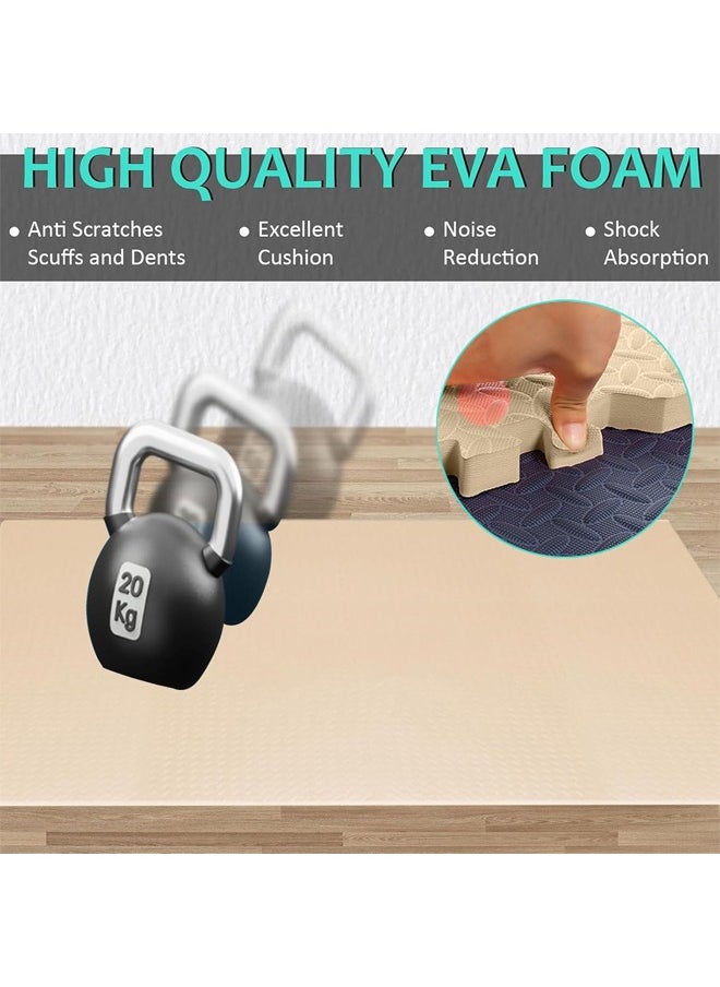 Quivlox 6-156 PCS Mat Block Interlocking Foam Tiles Puzzle Mats for Floor, EVA Gym Mat Flooring Exercise Equipment Mat for Home Gym Equipment,Gym Interlocking Exercise Mat Tiles for Home Gym Exercise,Foam Floor Mat,Home Bedroom Floor Mat, EVA Summer Jigsaw Carpet  - Image 5