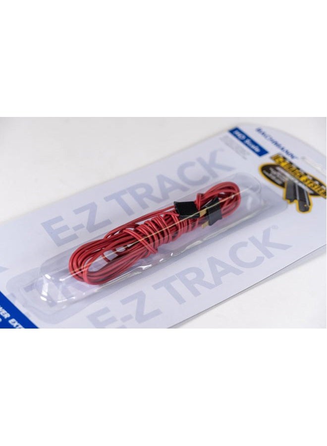 Bachmann Trains - E-Z TRACK - 10' POWER EXTENSION WIRE - RED (1/card) - Image 3