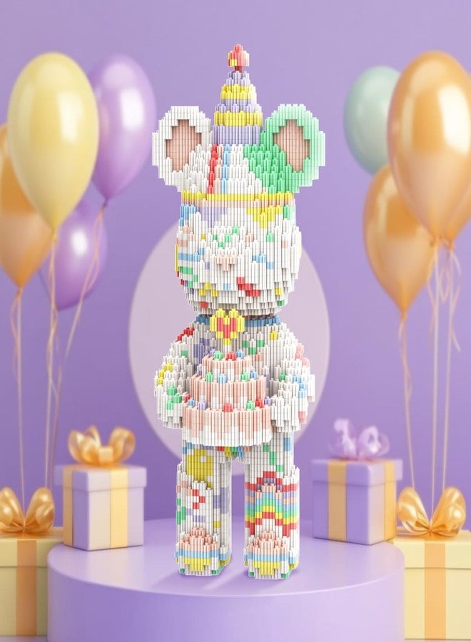 DAHONPA Animal Birthday Bear Micro Building Blocks Set (3680 Pieces) Gift for Adults and Kids - Image 4