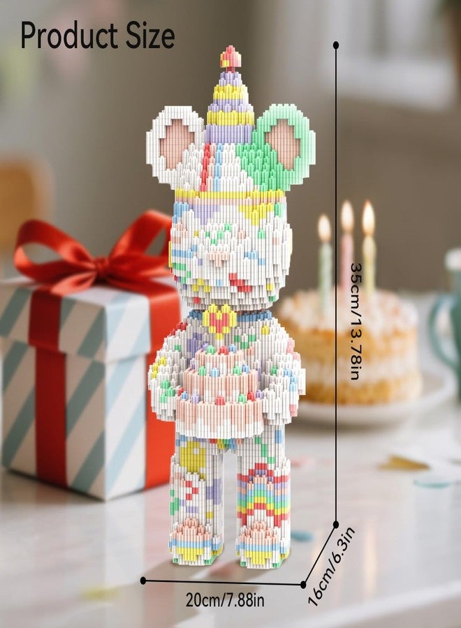 DAHONPA Animal Birthday Bear Micro Building Blocks Set (3680 Pieces) Gift for Adults and Kids - Image 2