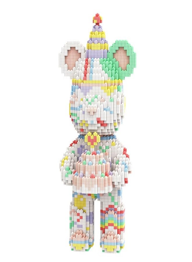 DAHONPA Animal Birthday Bear Micro Building Blocks Set (3680 Pieces) Gift for Adults and Kids - Image 1