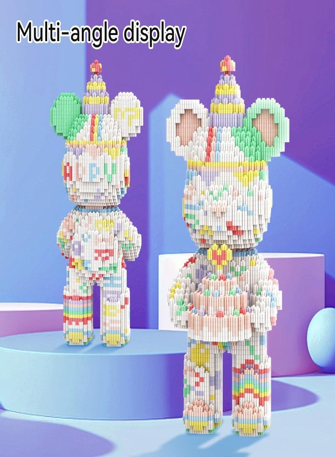 DAHONPA Animal Birthday Bear Micro Building Blocks Set (3680 Pieces) Gift for Adults and Kids - Image 3