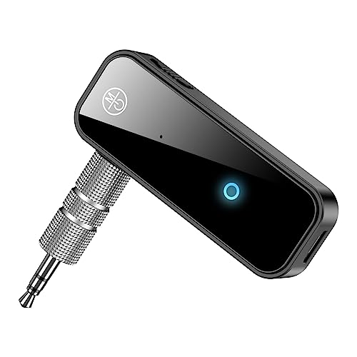 GMCELL Bluetooth Transmitter Receiver Wireless Adapter: 3.5mm Aux Jack Stereo Audio Input Output - for TV Car Headphone Speakers iPhone PC - Image 1