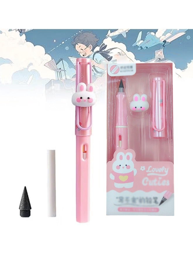 Generic Forever Pencil with Eraser Reusable Inkless Pencil No Sharpen Everlasting Pencil Set Gift for Writing Drawing Home Office School Supplies  - Image 1