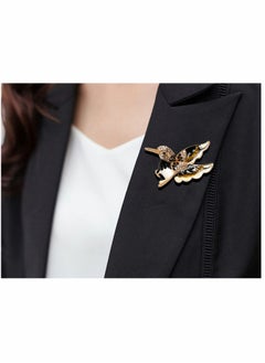 SYOSI Brooch, Lapel Brooch, Rhinestone Hummingbird, Handmade Enamel Pins Cute Hummingbird Brooch, Premium Badge, Costume Hat Bag Decoration Accessories for Women Girls 3 Pcs  - Image 3