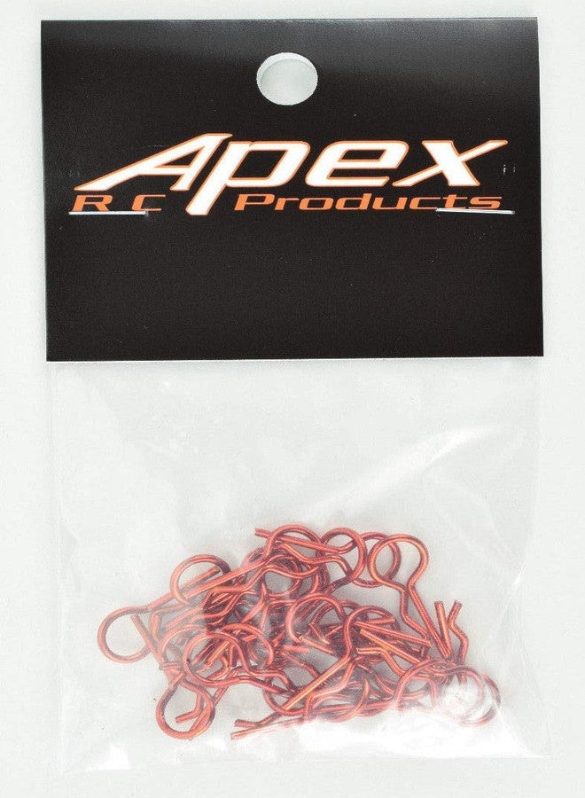 Apex RC Products Orange 1/10 Large Bent RC Anodized Body Clips - 25pcs #4031OR - Image 4