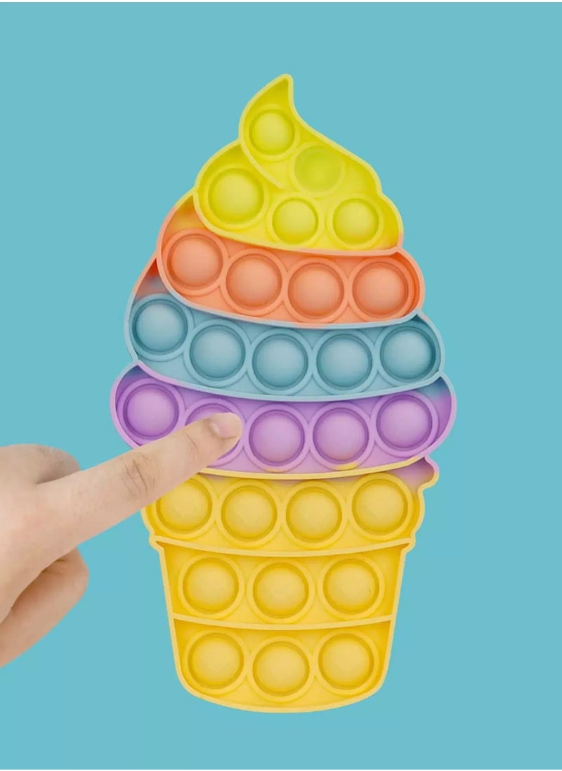 Generic Ice Cream Shaped Push Pop Bubble  - Image 1