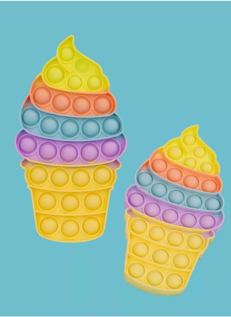 Generic Ice Cream Shaped Push Pop Bubble  - Image 3