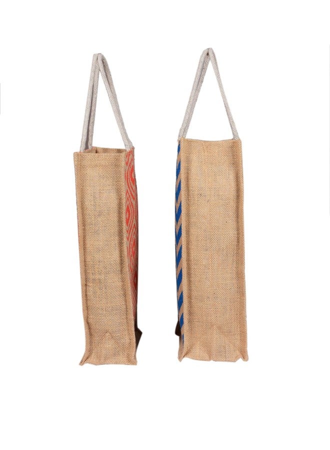 SUNVIKA HOUSE Jute Water Bottle Bag This Jute Bottle Bag can be Given as a Gift Bag or can be Used as Wine Bottle Gift Bag/Bottle Carry Bag/Water Bottle Cover - Multi -2 - Image 5