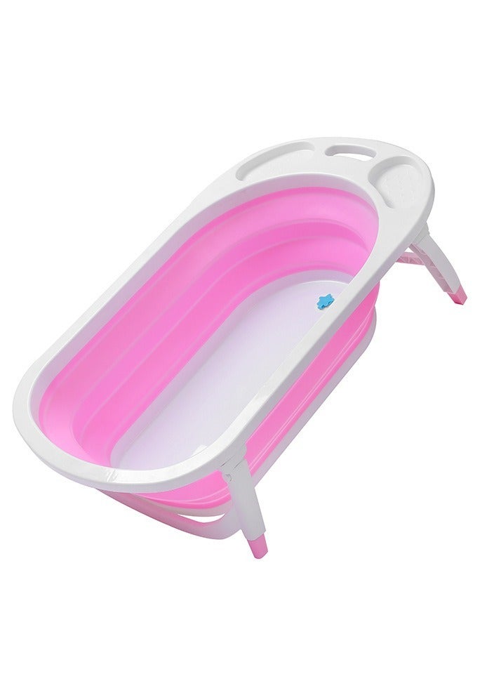 Baby Big Silicone Tub, For 0~6 Years Of Age With Folding Non-Slip Mat - Image 1