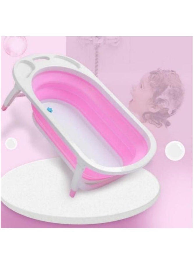 Baby Big Silicone Tub, For 0~6 Years Of Age With Folding Non-Slip Mat - Image 4
