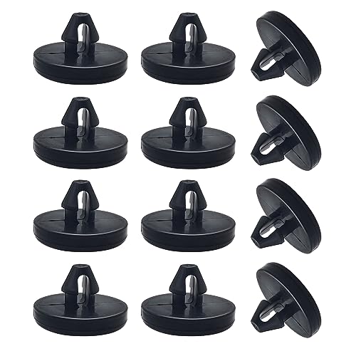 Ajxn 12 PCS Brake Switch Stopper Car Truck Auto Brake Pedal Pad Brake Light Switch Stopper Brake Switch Pad Clutch Pedal Stopper 90541-06036 (Black) - Image 1