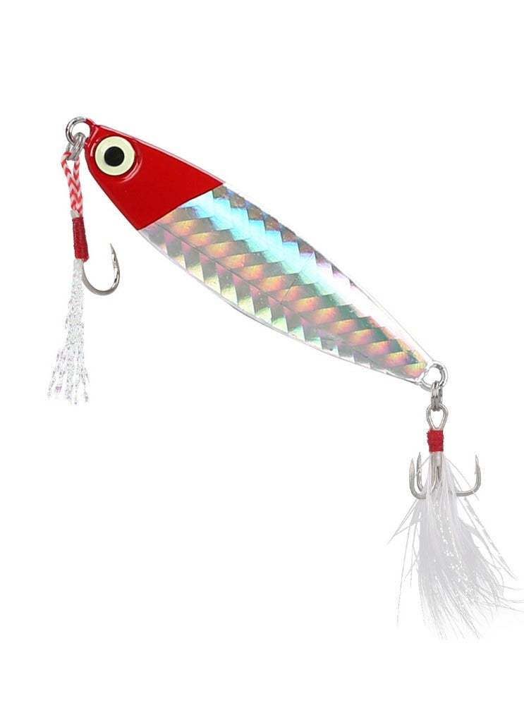 KUYING New 8-Piece Fish Fake Bait with Blood Tank Hook Feather Hook 15g  - Image 4