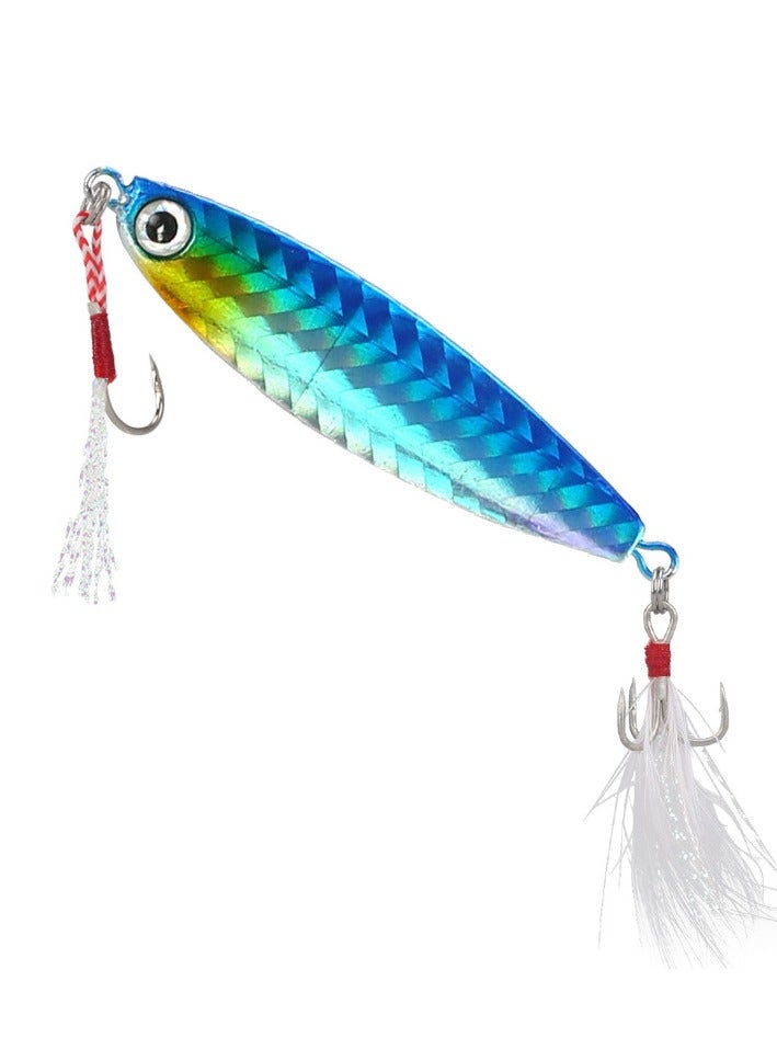 KUYING New 8-Piece Fish Fake Bait with Blood Tank Hook Feather Hook 15g  - Image 5