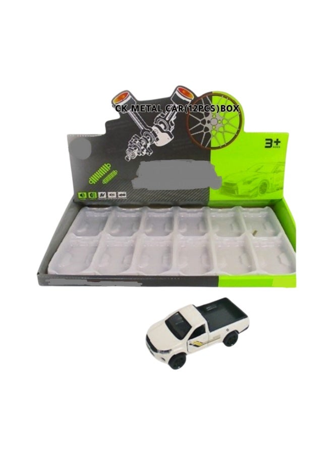 Full Back Metal Car (12 pcs) box