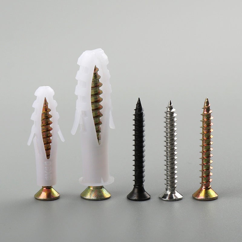 Plastic Expansion Tube 6*308*40 Expansion Screw Expansion Plug Rubber Particle Metal Iron Pull-Out Bolt Furniture - Image 4