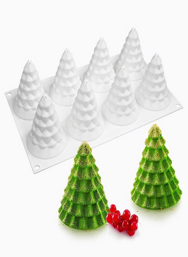Ceoyiler Christmas Tree Silicone Molds, Tree-Shaped Christmas Silicone Molds for Making Mousse Cakes, Chocolate Bars, Desserts and Handmade Soap - Image 4