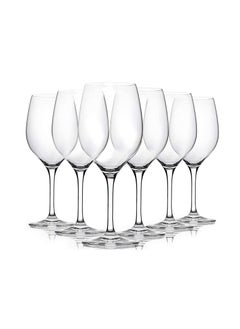 Generic 6-PieceCrystal Red Wine Glasses Thin Rim Classic Round Bowl ...