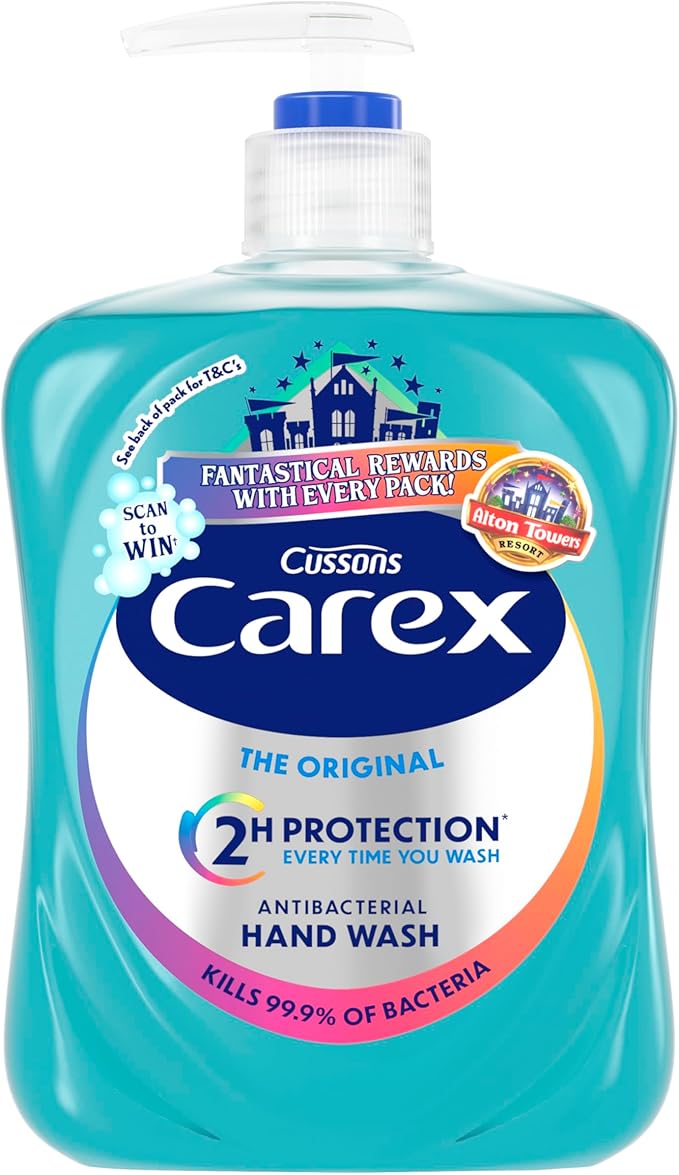 Carex 2 Hour Protection Antibacterial Original Hand Wash Clean Protect Hands Bulk Buy Pack of 6 x 500ml - Image 2